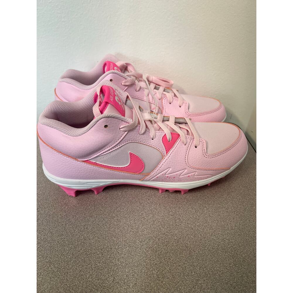 Nike Air Jordan Stadium 90 Low MCS Cleats Pink Foam HQ0210-600 Size 12